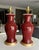 Chinese Pair 19th Century Chinese Flambe Oxblood Porcelain Table Lamps For Sale - Image 3 of 18