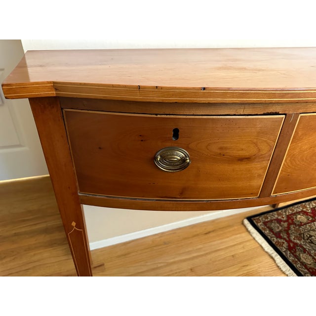 Antique Hepplewhite Cherry Sideboard For Sale - Image 4 of 9