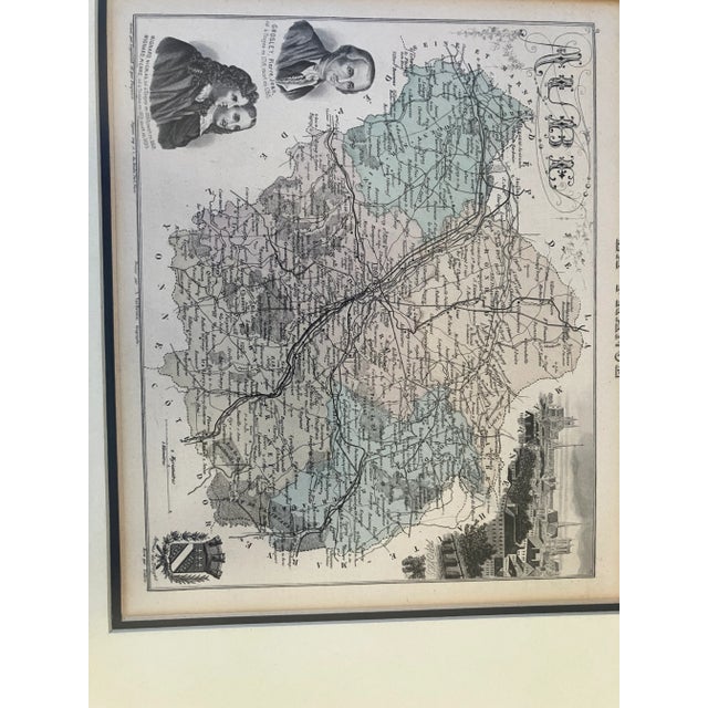 フランスアンティーク　MAP FRANCE antique MAP フランスアンティーク マップ 地図
