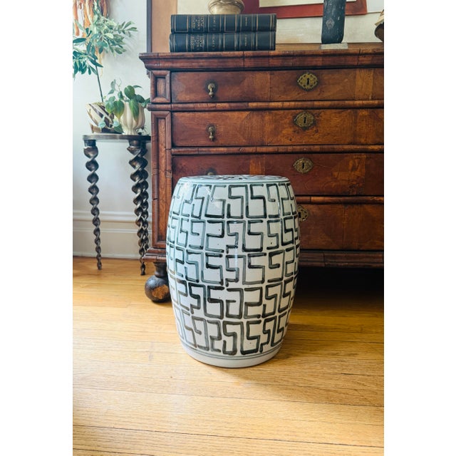 Contemporary Abstract Garden Stool For Sale - Image 3 of 11