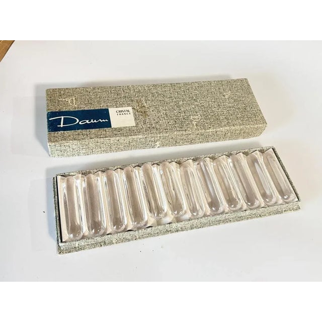 1960s Mid-Century Modern Knife Rests by Daum Nancy, 1960s, Set of 12 For Sale - Image 5 of 12