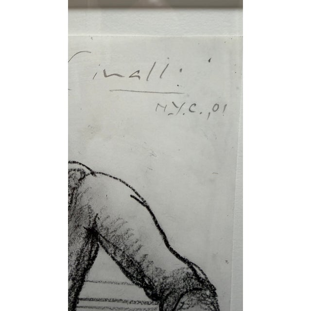 Quiet Presence is an original signed charcoal drawing by internationally recognized Argentine-born artist Ricardo Cinalli....