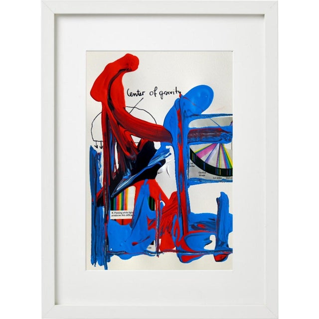 Abstract Set of 6 - 11.5' X 14' Framed Abstract Acrylic Paintings 'The Physics' #1 by Diane Grant For Sale - Image 3 of 11