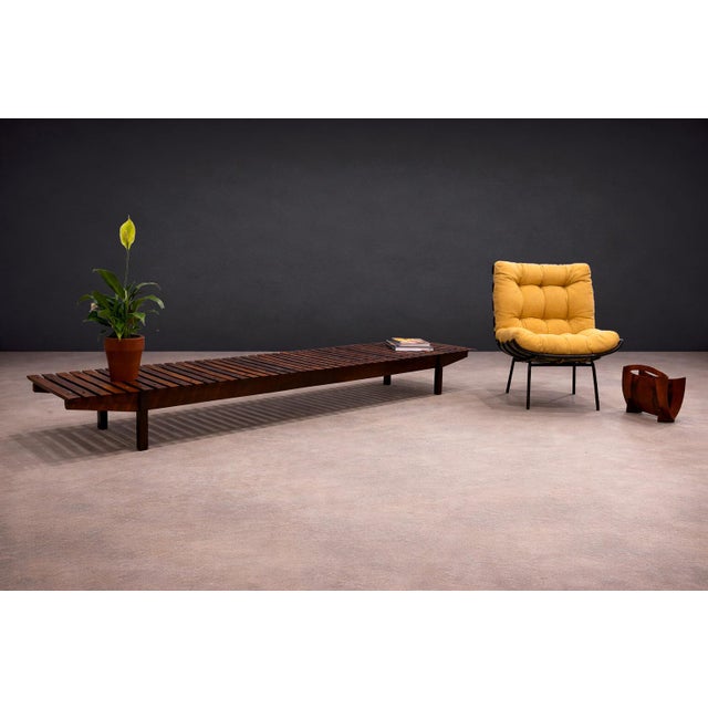 Mid-Century Modern “Costella” Armchair in Hardwood & Chenille, Martin Eisler, 1950s For Sale - Image 3 of 9