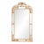 1880s French Wood White Patinated Mirror For Sale