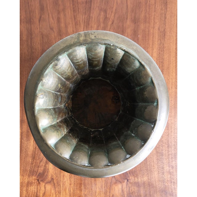 Hollywood Regency Style Brass Urn Vase Planter Chairish