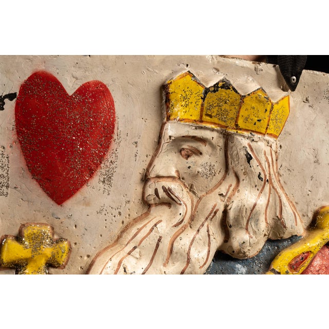 Folk Art Mid 20th Century Folk Art King of Hearts Sandwich Board Costume For Sale - Image 3 of 8