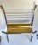 Brass Mid 20th Century Italian Maison Jansen Style Brass and Steel Rams Head Magazine Rack For Sale - Image 8 of 13