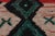 Vintage Mid-Century Moroccan Geometric Diamond Red Green and Black Wool Shag Rug For Sale In New York - Image 6 of 10