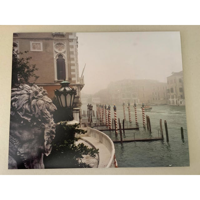 Contemporary "Grand Canal Lion in Fog" Contemporary Plein Art Photo Print by Louise Weinberg For Sale - Image 3 of 8