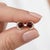 Contemporary Beautiful Red Gemstone Earlobe Studs - Garnet Round Cut Cz Studs - A Pair For Sale - Image 3 of 4