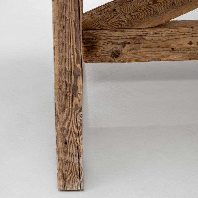 19th Century Poland Traditional Tan Wood Dining Table For Sale - Image 11 of 11