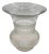 Late 19th Century Victorian Two-Tone Frosted Wheel Cut Glass Oil Lamp Fluted Hurricane Shade For Sale