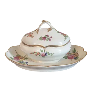 18th Century French Porcelain Tureen - 2 Pieces