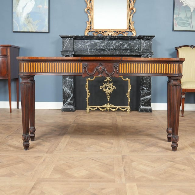 Traditional Nvin0610 Vintage Henkel Harris Mahogany Console For Sale - Image 3 of 13