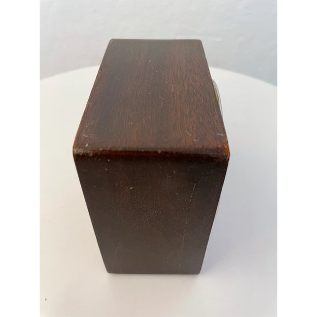 1950s General Electric Table Clock in Wood For Sale - Image 10 of 12