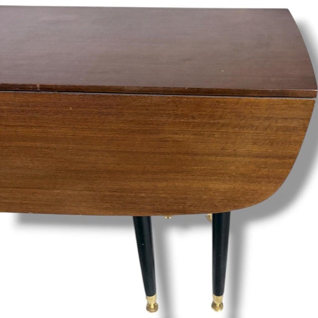 Brown Mid-Century Drop-Leaf Spider Leg Folding Table from G Plan For Sale - Image 8 of 11