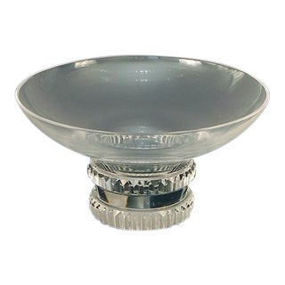 Machine-Age, French Art Deco, Crystal Glass Bowl by the Famous Jean Sala For Sale