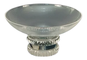 Machine-Age, French Art Deco, Crystal Glass Bowl by the Famous Jean Sala