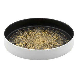 Black and Gilt Porcelain Bowl by Hans Theo Baumann for Rosenthal Studio-Line, 1970s For Sale