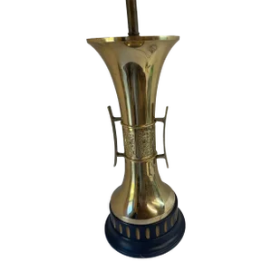 Vintage Brass Asian Design Table Lamp