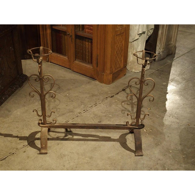 Antique One-Piece Cooking Andiron From France, Circa 1800 For Sale In Dallas - Image 6 of 11