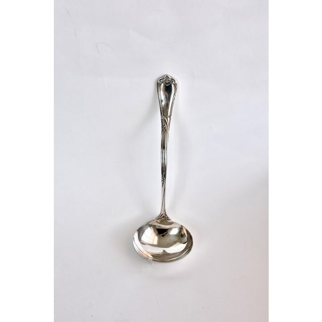 1900s Reed & Barton Art Nouveau Pat Sep. 20 1904. Silverplated Ladle 12" Ernest Meyers For Sale - Image 12 of 17