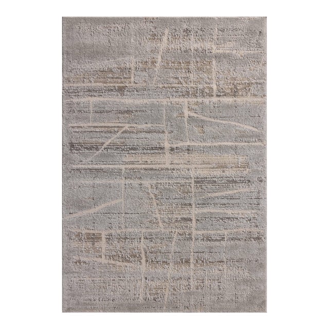 Amber Lewis x Loloi Monty Natural / Mist 2'-7" x 8'-0" Runner Rug For Sale