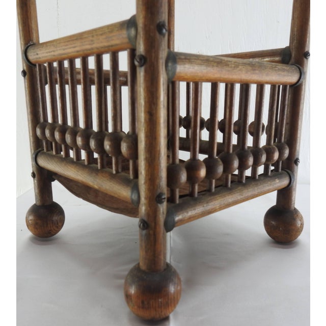Arts & Crafts Stick and Ball Umbrella Stand For Sale In Nashville - Image 6 of 10