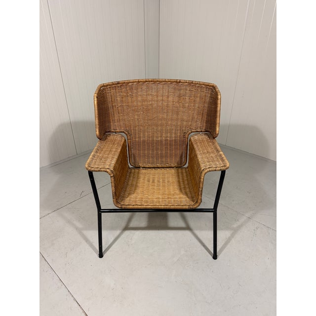 Mid-Century Modern Rattan Chair by Wouter Fens for Gebr. Jonker, 1960s For Sale - Image 3 of 18