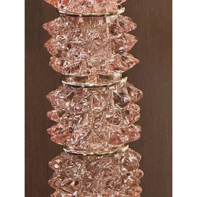 2000 - 2009 Murano Pink Rostrada Lamps For Sale - Image 5 of 6
