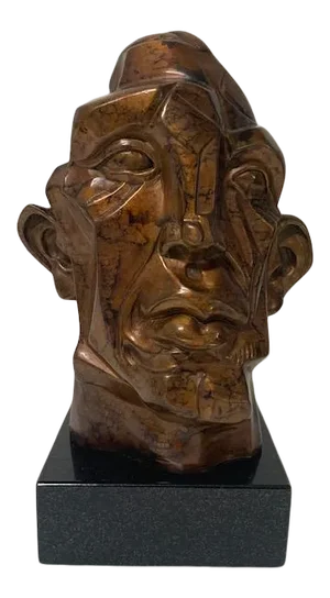 "The Boxer" Contemporary Bronze Bust