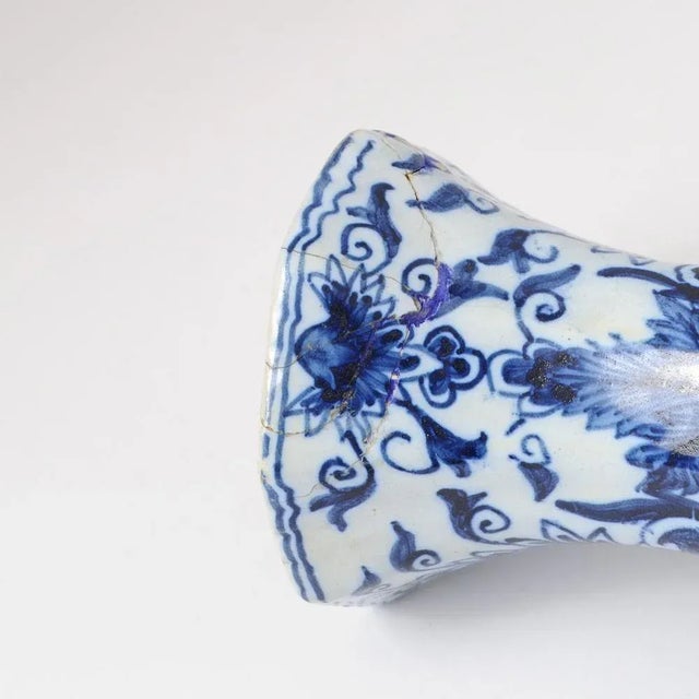 Antique Delft Style Vase by Louis Fourmaintraux For Sale - Image 7 of 10