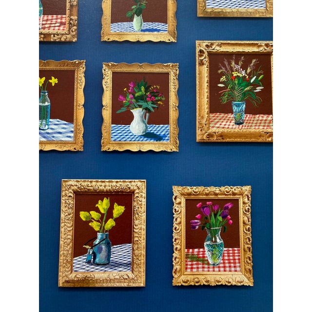 Paper David Hockney, 25th June 2022, Looking at the Flowers, Print For Sale - Image 7 of 12