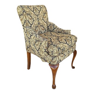 English George II Style Scroll Arm Dining Accent Desk Armchair For Sale