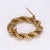 Early 21st Century Tiffany & Co. 14k Yellow Gold Rope-Style Brooch For Sale - Image 5 of 5