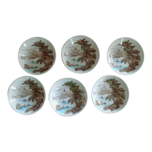 Vintage Royal Sealy "Chateau Paulson" Ironstone China Soup or Salad Coupe Bowls- Set of 6
