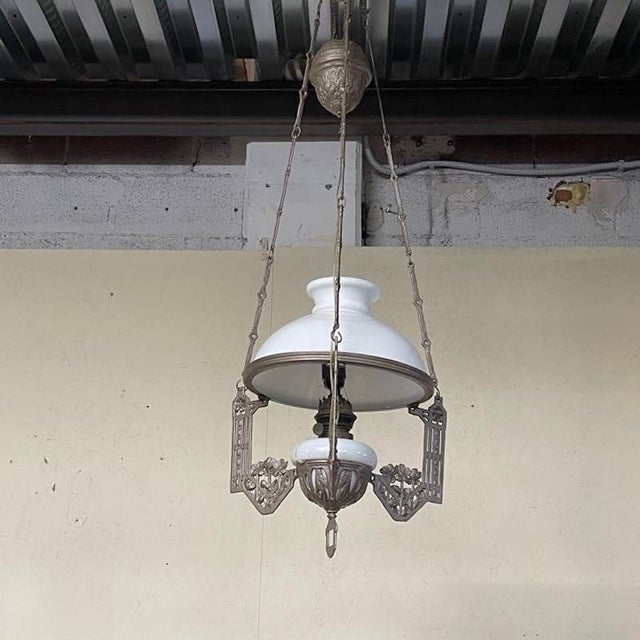 Antique Liberty Chandelier with Ups and Downs, 1920s, in Very Good conditions. Designed 1920 to 1949 Up to 250V (Europe/UK...