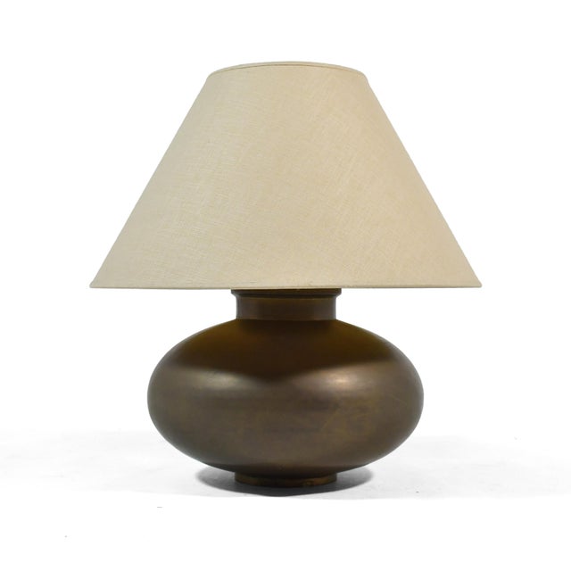 Brass Mid 20th Century Hollywood Regency Brass Table Lamp For Sale - Image 8 of 8