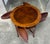 Great little regency style accent table by The Bombay Company. Mahogany with a banded top with burled veneer center....