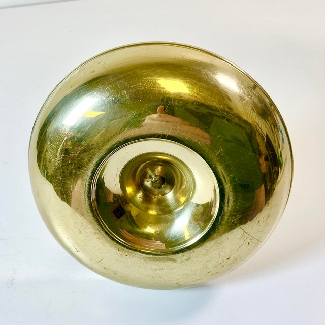 Mid-Century Americana Federal Arts & Crafts Bedside Style Brass Candle Holder For Sale - Image 13 of 14