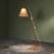Mid-Century Modern Scandinavian Floor Lamp with Wooden Stem and Fiberglass Shade For Sale - Image 3 of 12