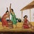 Indian Company School Women Husking the Rice, 1800s, Gouache on Paper For Sale - Image 3 of 9