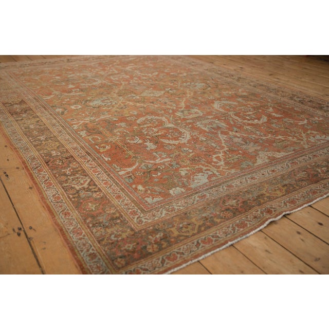 Traditional Vintage Distressed Mahal Carpet - 6'11" x 9'7" For Sale - Image 3 of 10