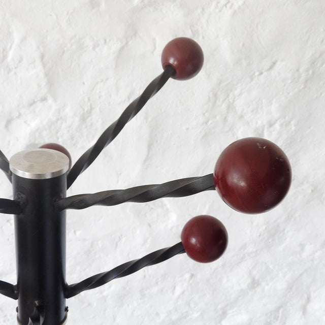 Black Mid-Century Modern French Sputnik Coat Rack, 1950s For Sale - Image 8 of 13