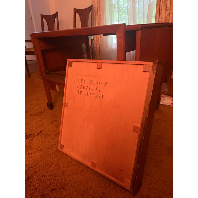 Mid Century Modern Parallel by Drexel Buffet/Bar Cart For Sale - Image 10 of 10