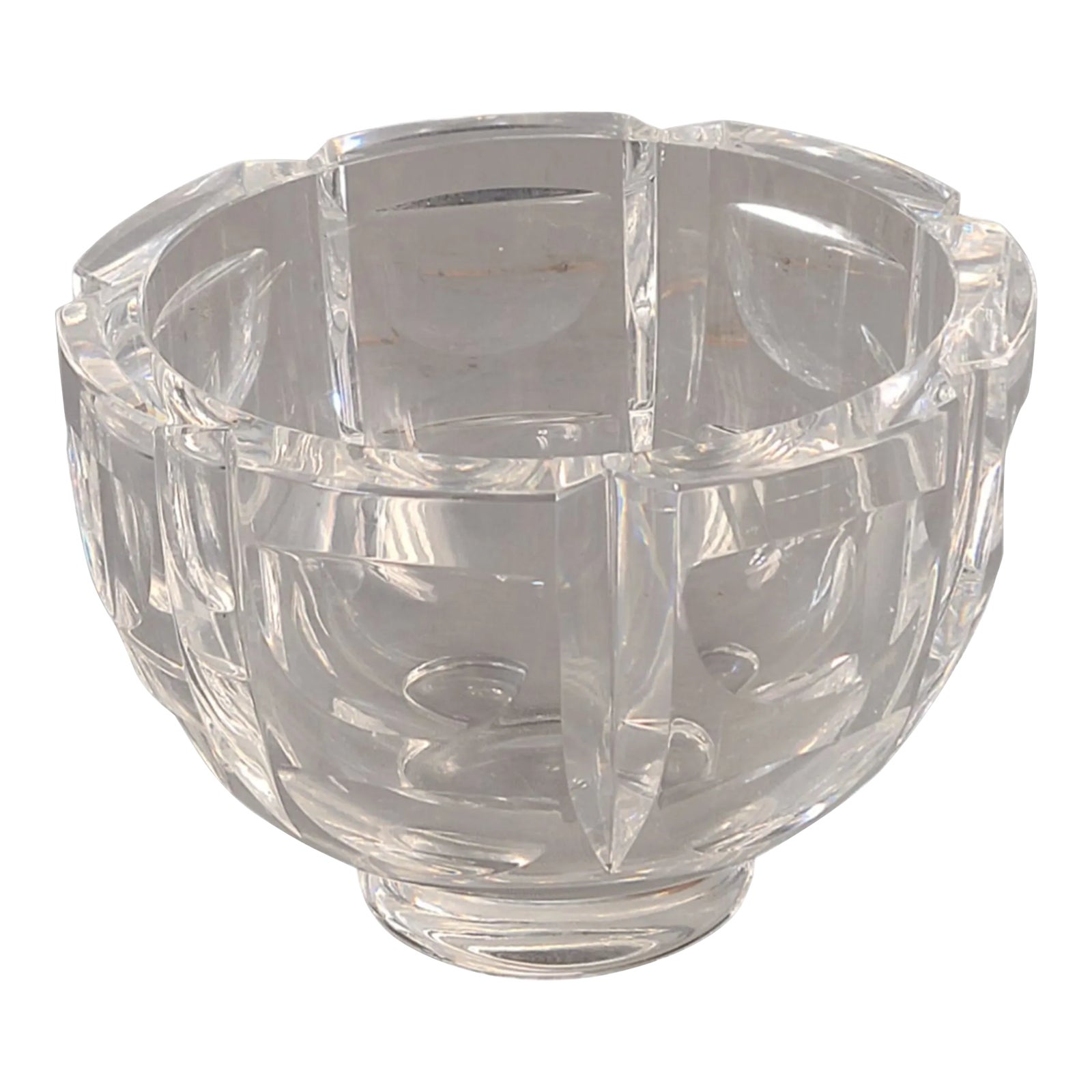 Late 20th Century Waterford Crystal Footed Bowl Candy Treat Nut Dish, Signed Chairish