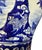 Vintage Lg Chinoiserie Cobalt Blue & White Temple Ginger Jar 23" H For Sale - Image 9 of 11