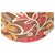 Vintage Moroccan Round Pouf Ottoman in 1970s Psychedelic Floral Velvet For Sale - Image 15 of 17