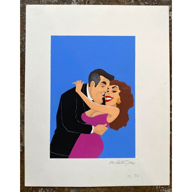 Figurative 1992 Ron Courtney Figural Acrylic Painting For Sale - Image 3 of 3